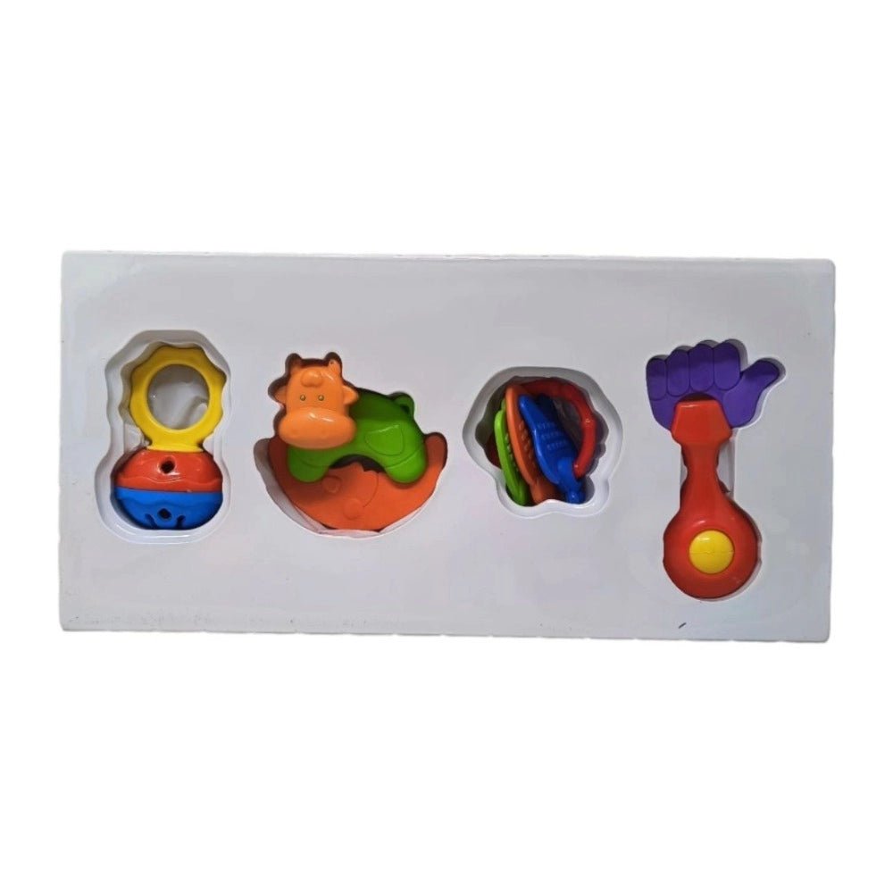 Infant Rattle Set (4 pcs) | Plastic | Toys | 3+ Months - Image 2