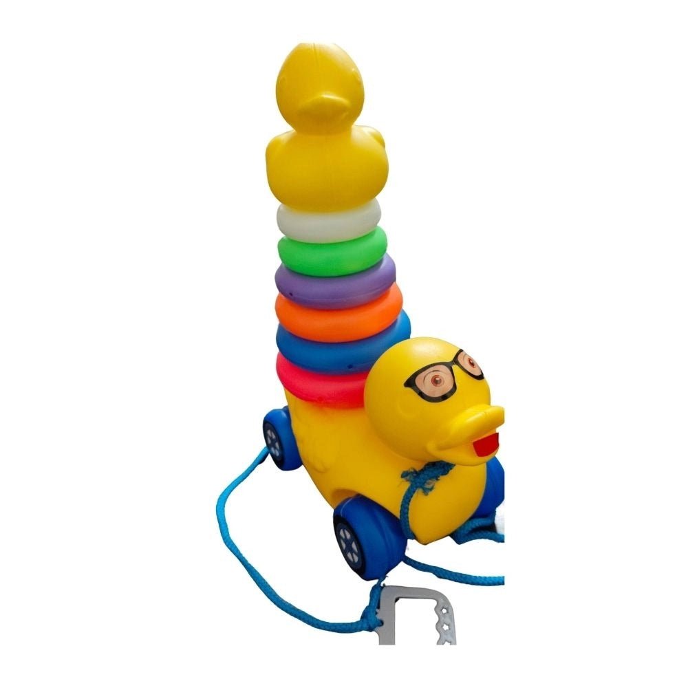 Dady Duck With Rings For Toddlers | Plastic | Toys| 1+ Years - Image 3