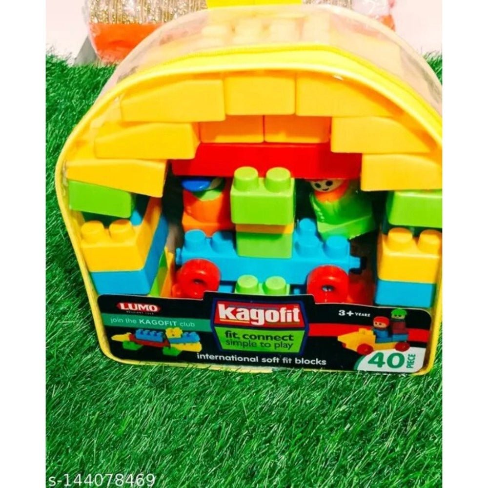 40_Pcs Set Blocks | Plastic | Educational Toys | 3+ Years - Image 4