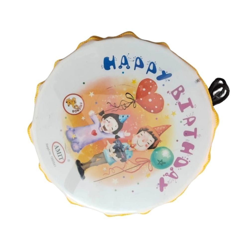 Happy BirthDay Theme Printed Musical Dhol | Plastic Toys| 6+ Months - Image 2
