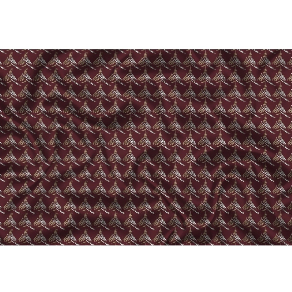 Casual Floral Printed Cotton Blend Unstitched Shirt Fabric 1.6 Mtrs (Maroon) - Image 2
