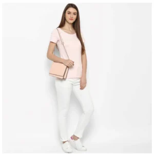 Denim Solid Buttoned Jeans (White)