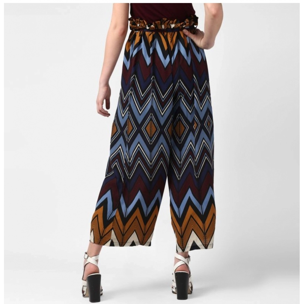 Polyester Chevron Elasticated Trousers (Multicolor) - Image 4