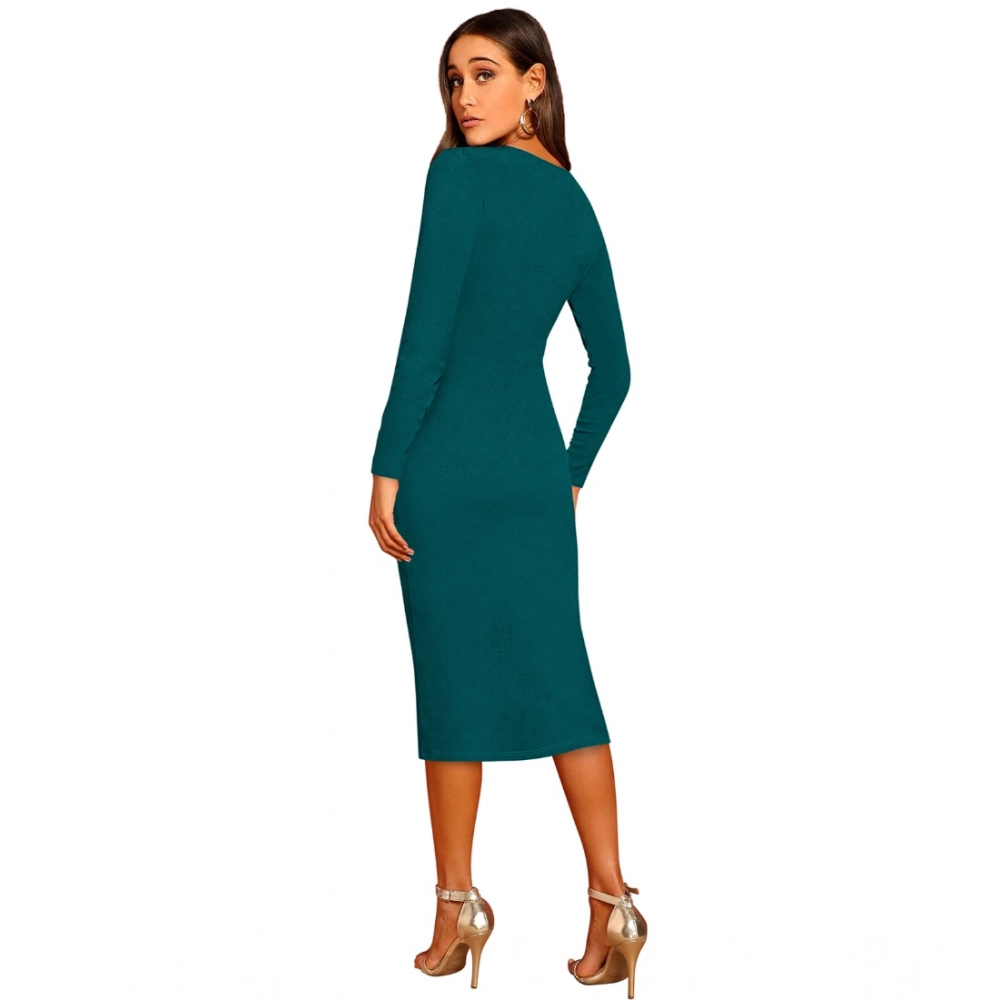 Knitting stretchable Round Neck Full Sleeve Dress (Morpich ) - Image 5