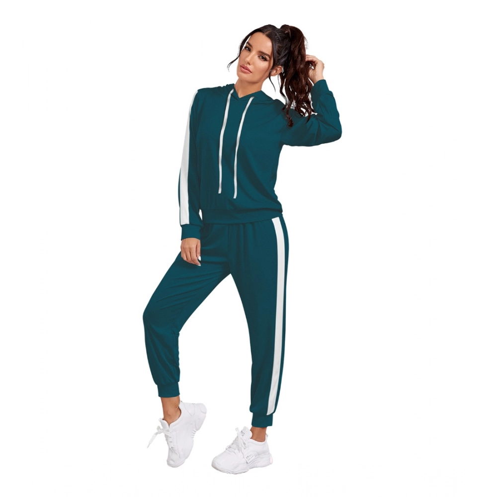 Knitting stretchable Solid Hooded Neck Full Sleeve Track Suit (Morpich) - Image 2
