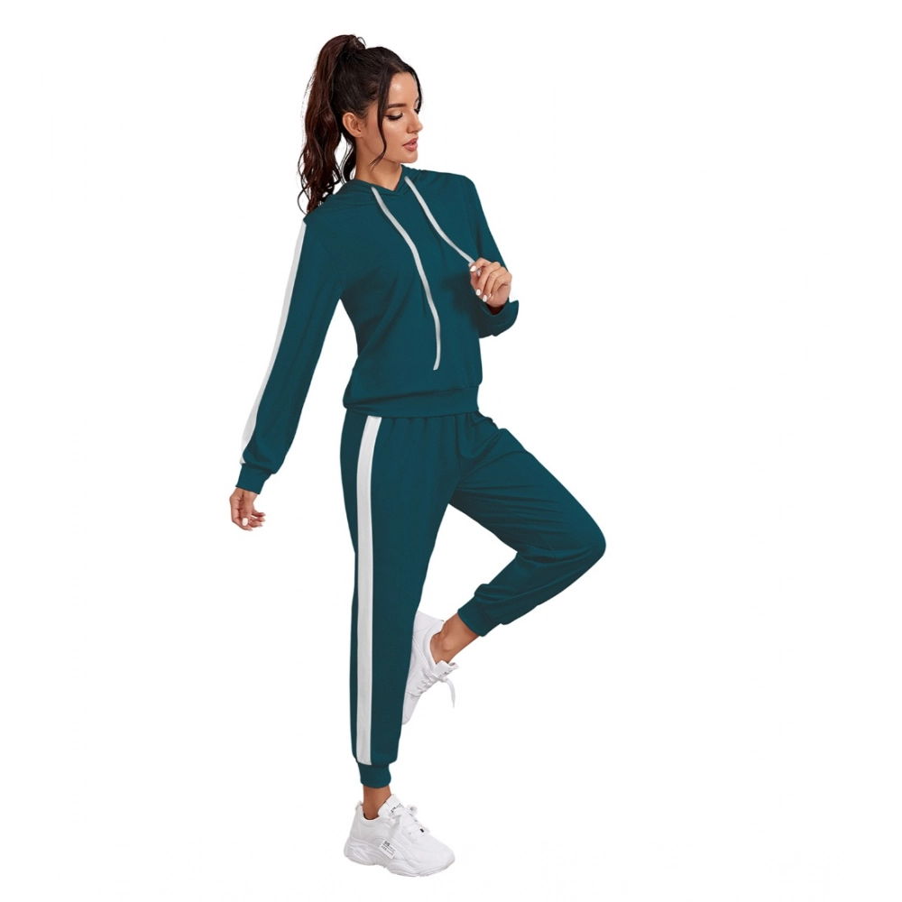 Knitting stretchable Solid Hooded Neck Full Sleeve Track Suit (Morpich) - Image 4