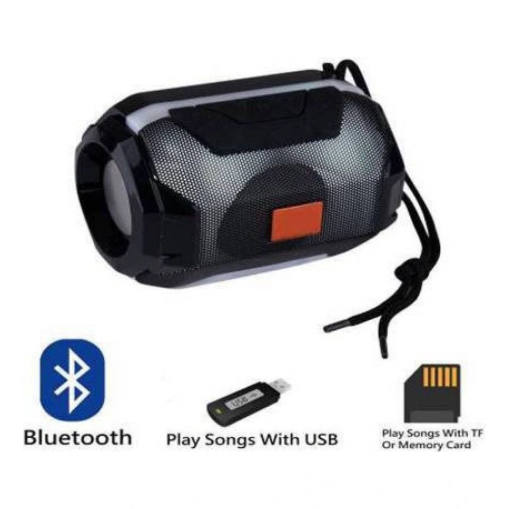 Plastic Rubber Wireless A005 Bluetooth Speaker (Black) - Image 3