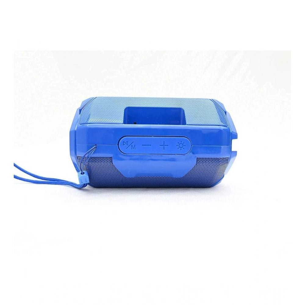 Plastic Rubber Wireless AO105 Bluetooth Speaker (Blue) - Image 3