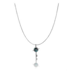 Women's Stainless Steel Key Design Delicate Chain (Silver Plated)