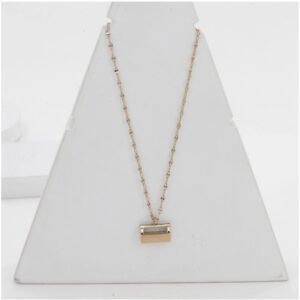 Women's Stainless Steel Mini Suitcase Pendent Delicate Chain (Gold Plated)