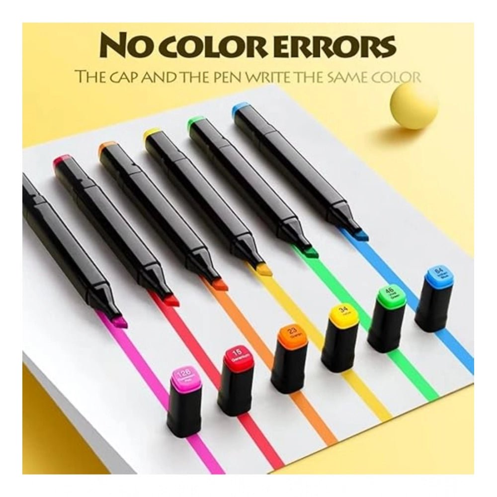 Plastic 24Pcs Colors Art Markers Sketch Pen Dual Tip Artist Art Marker (Multicolor ) - Image 2