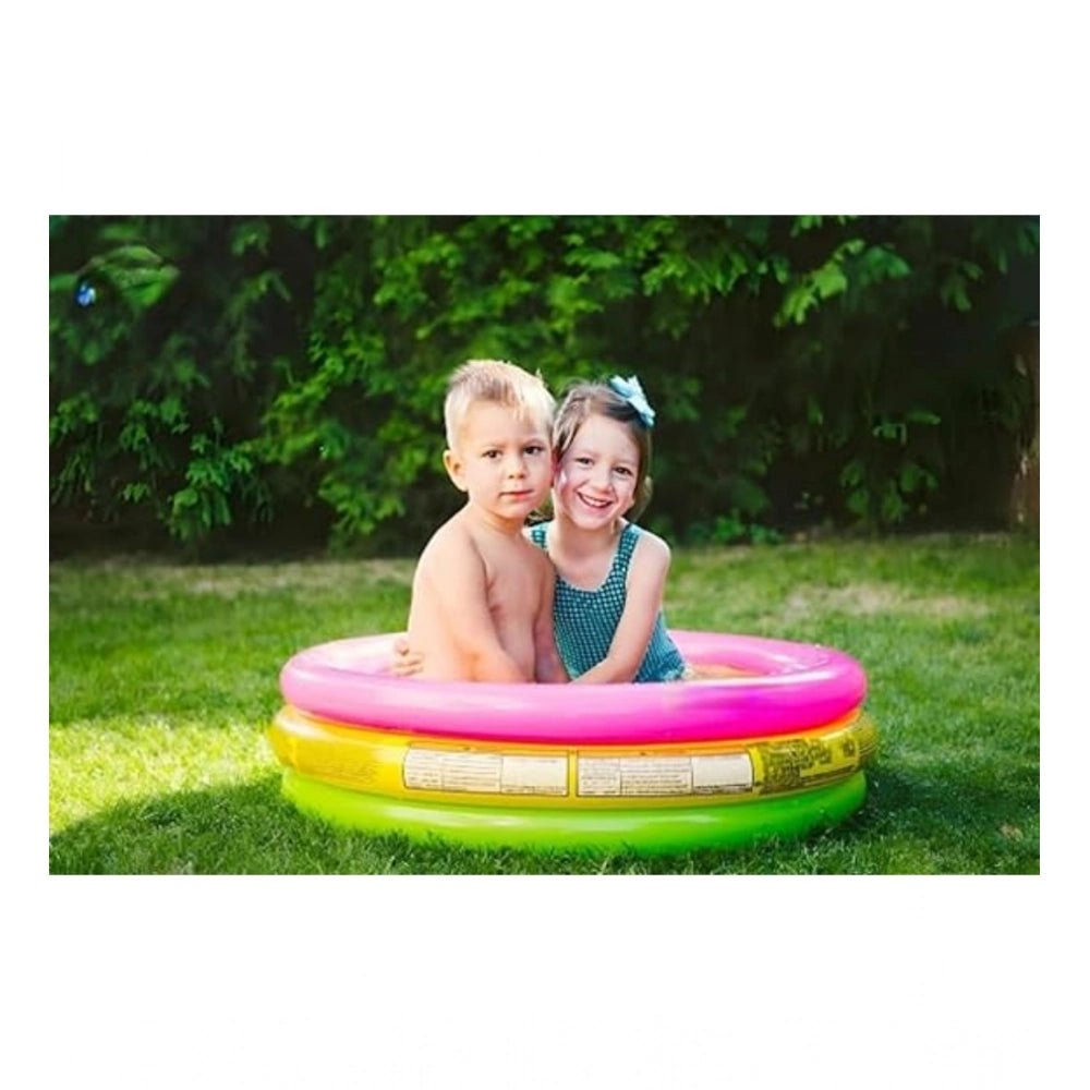 Plastic Bath Tub With Pump 3 Ft Round For Kids (Multicolor ) - Image 4