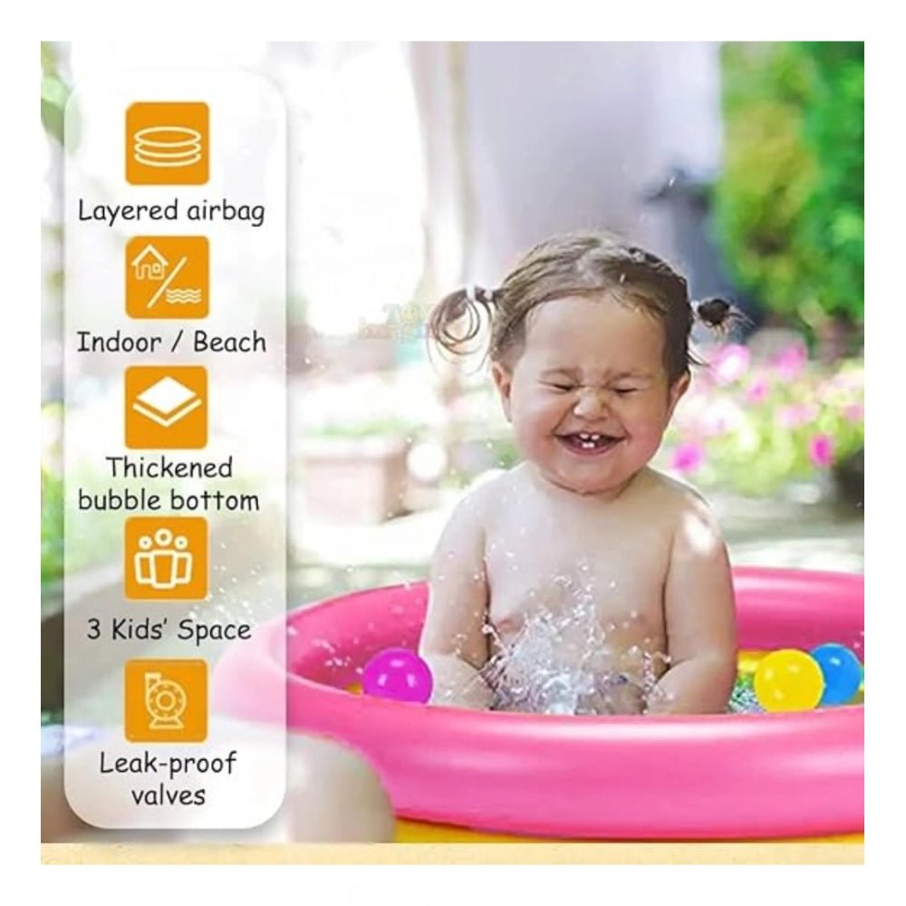 Plastic Bath Tub With Pump 2 Ft Round For Kids (Multicolor ) - Image 2
