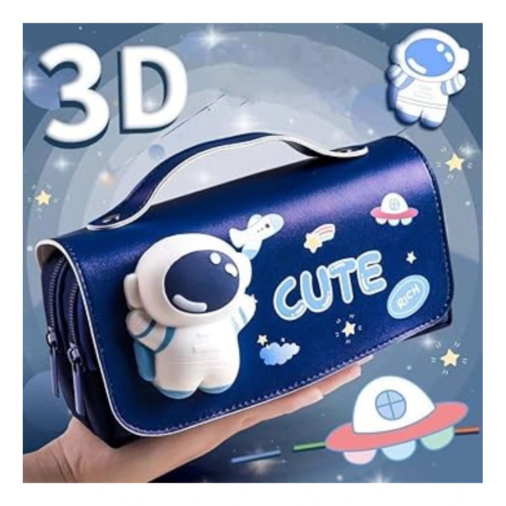 Polyester 3D Pencil Pouch Stationary Storage Box For Kids (Multicolor ) - Image 4