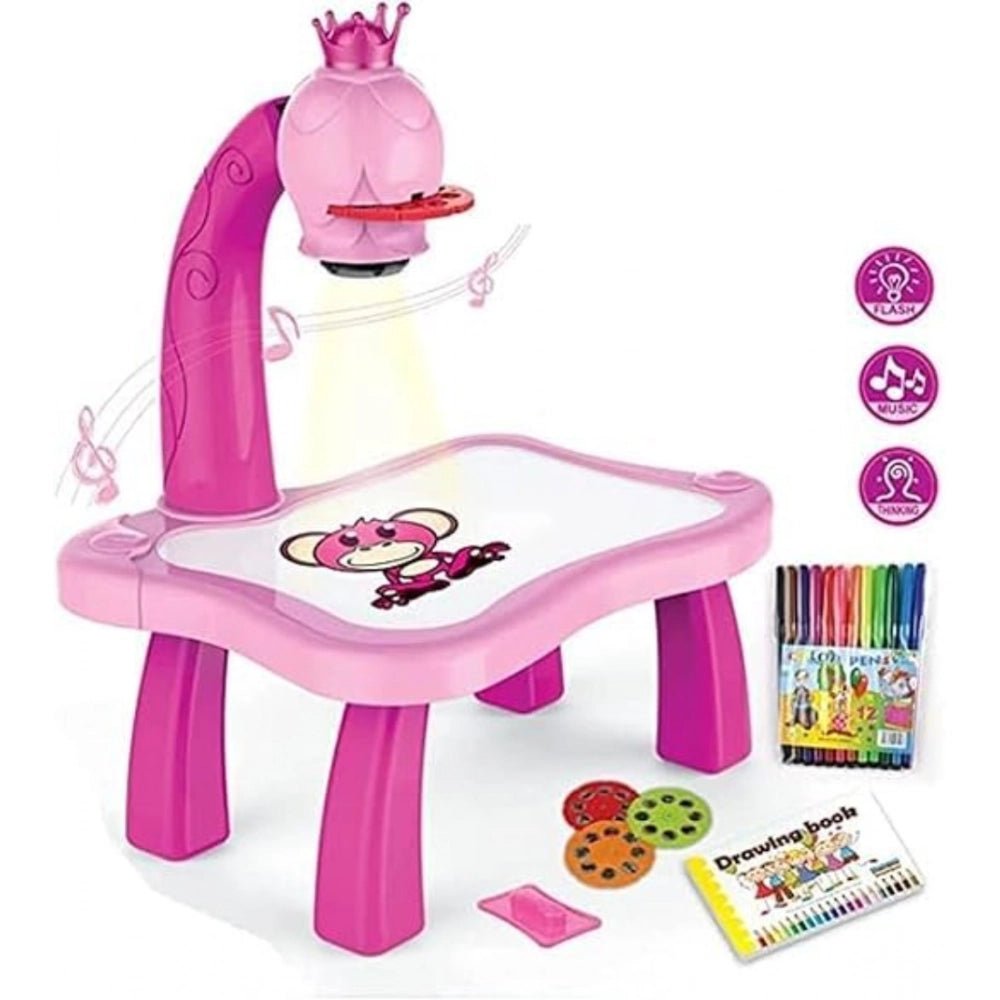 Plastic Drawing Projector Table For Kids (Multicolor ) - Image 3