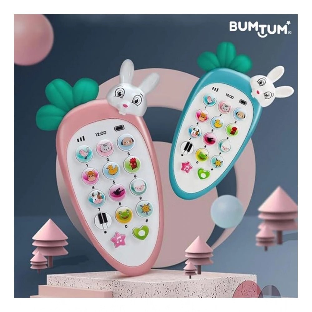 Plastic Rabit Mobile Phone Toy For Kids With Music And Light Early Educational Smart Phone (Multicolor ) - Image 4