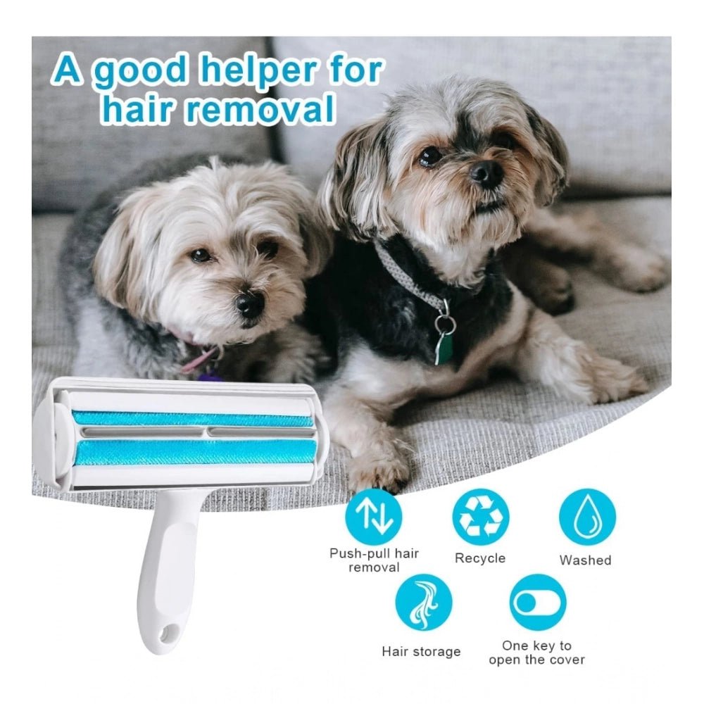 Plastic Dog Hair Remover Roller (Blue) - Image 3