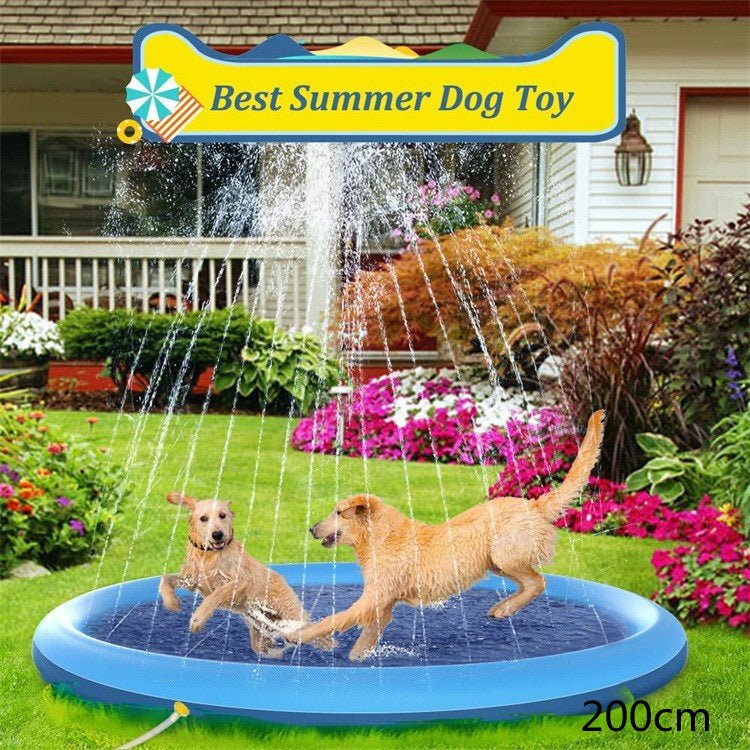 Non-Slip Splash Pad For Kids And Pet Dog Pool Summer Outdoor Water Toys Fun Backyard Fountain Play Mat - Image 11