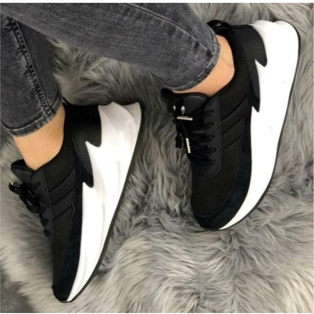 Men's Casual Synthetic Lace-ups Casual Shoes (Black) - Image 4