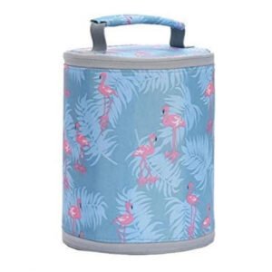 Round Travel Lunch Bag – Portable Office Bag for Men And Women (Color: Assorted )