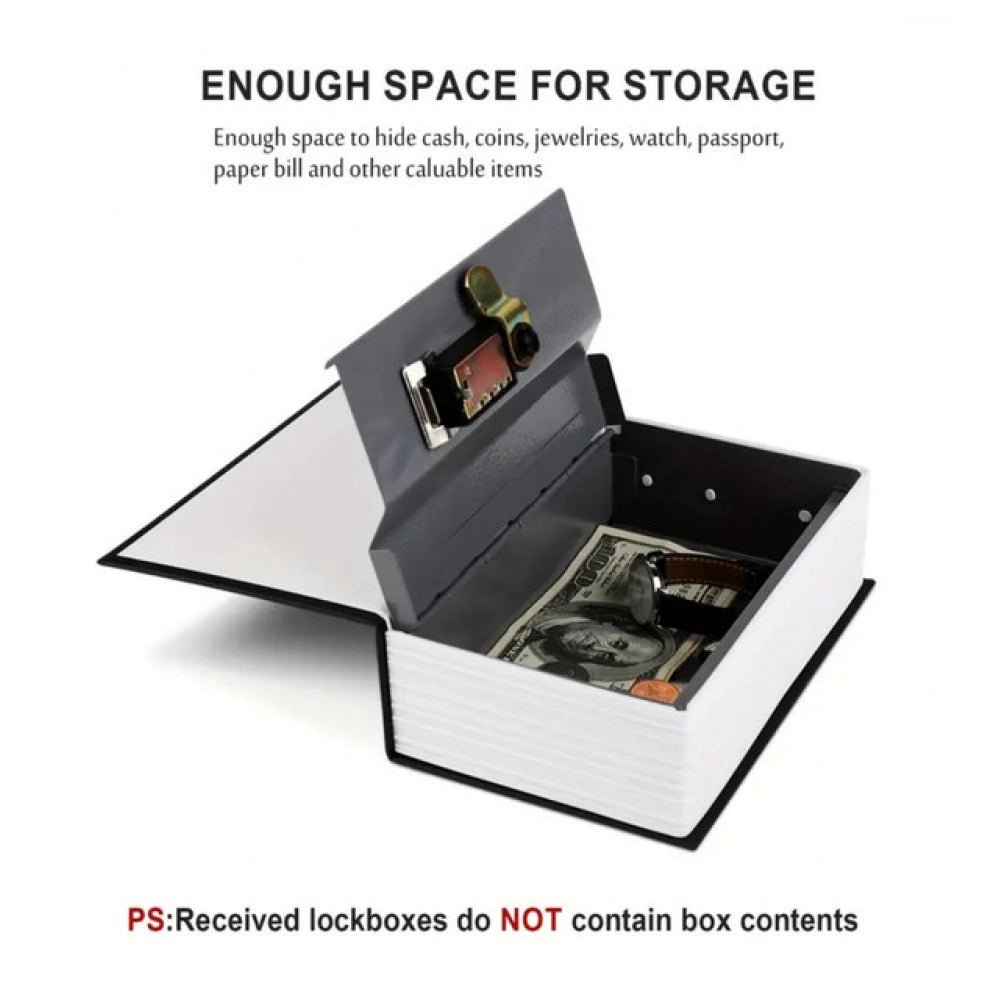 Secret Book Safe with Number Locker (Black) - Image 2