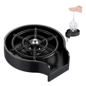 Steel, Plastic Automatic Cup Rinser, Bottle Cleaner, Glass Rinser for Kitchen Sinks