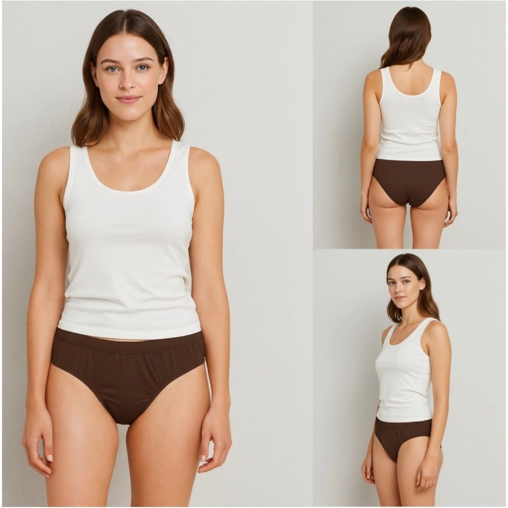 Pack of_3 Women's Cotton Solid Hipster Panty (Multicolor) - Image 2