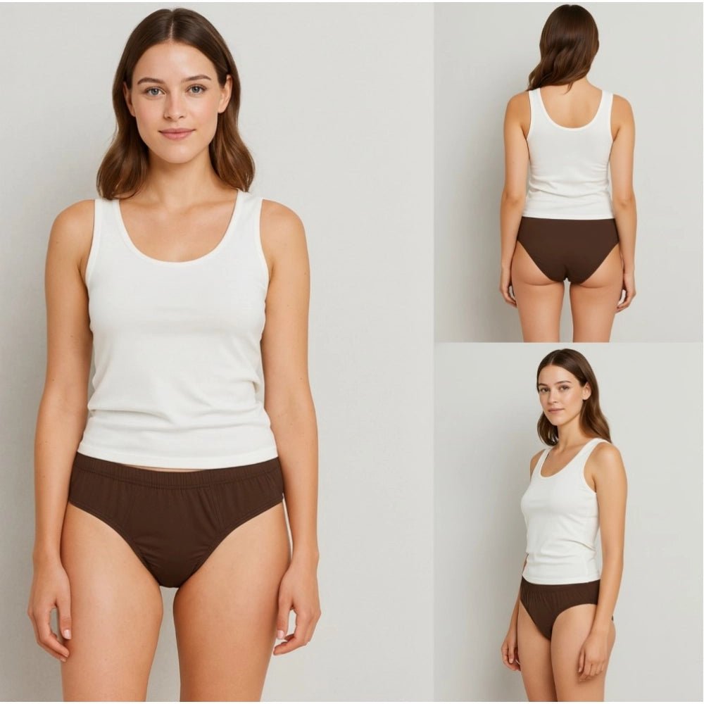 Pack of_3 Women's Cotton Solid Hipster Panty (Multicolor) - Image 2