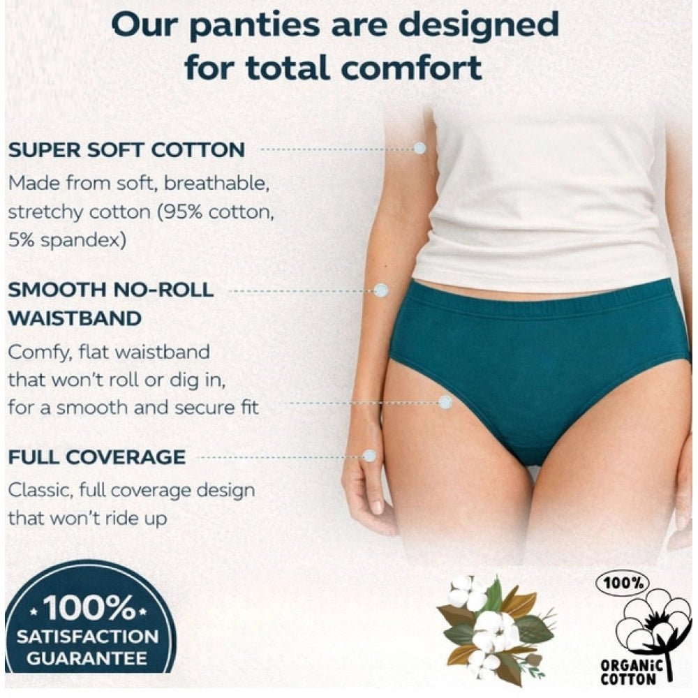 Pack of_3 Women's Cotton Solid Hipster Panty (Multicolor) - Image 4