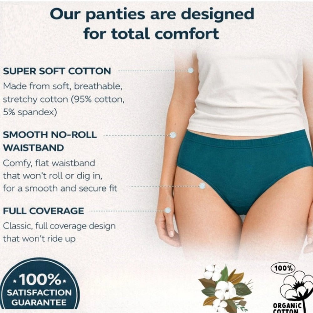 Pack of_9 Women's Cotton Solid Hipster Panty (Multicolor) - Image 4