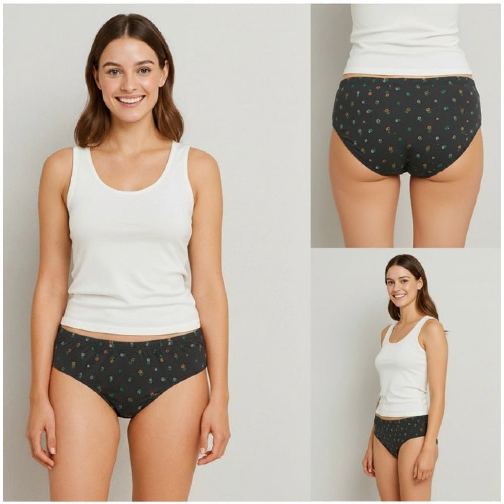 Pack of_3 Women's Cotton Printed Hipster Panty (Multicolor) - Image 4