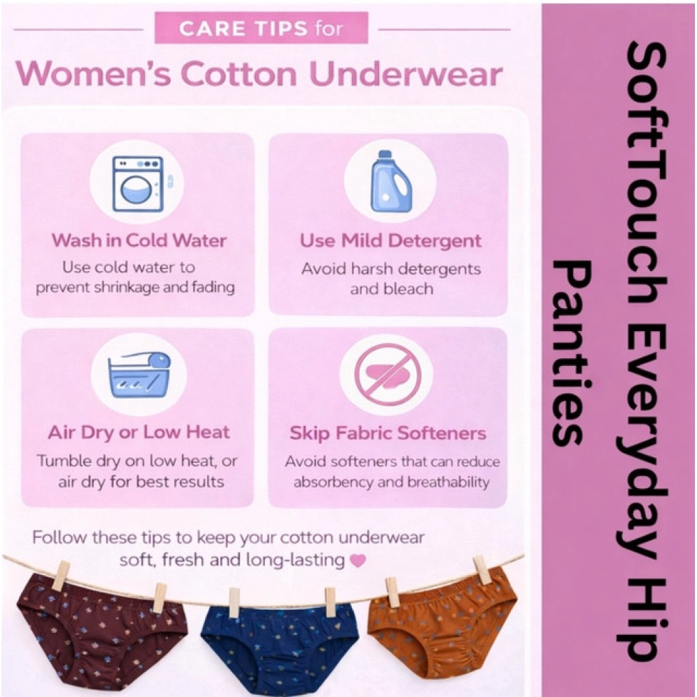 Pack of_9 Women's Cotton Printed Hipster Panty (Multicolor) - Image 5