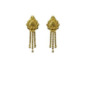 Women's Pack of_2 Brass Gold-Plated Earrings (Gold)