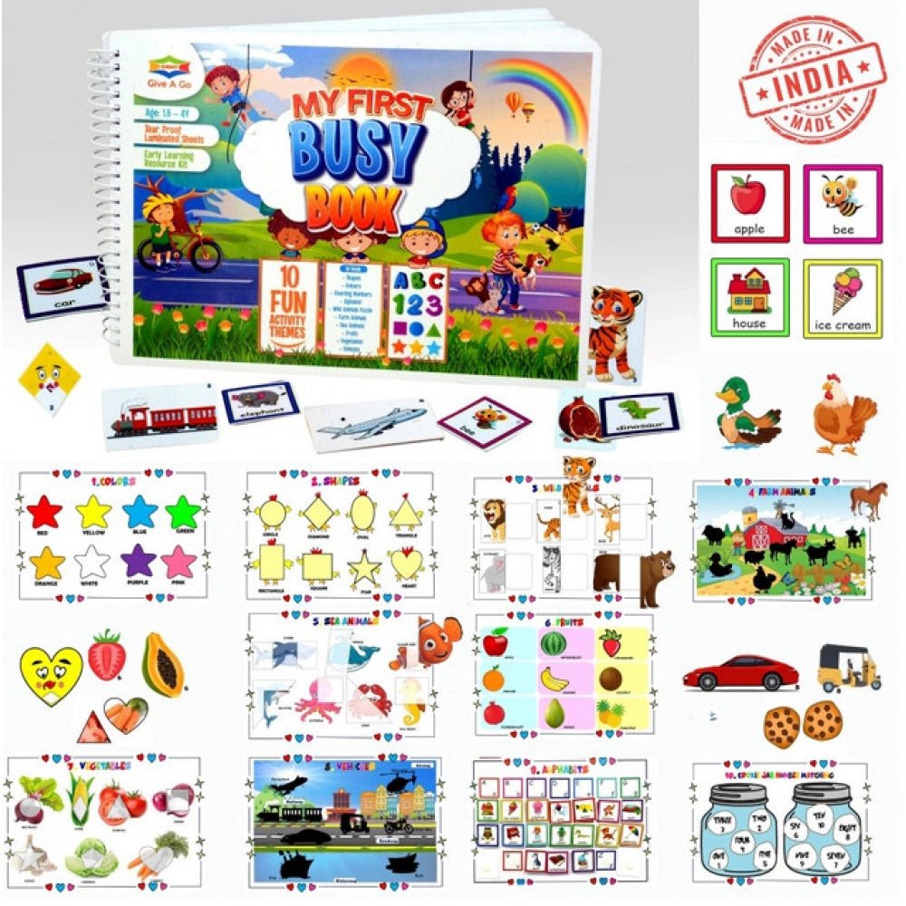My First Busy Book – Fun And Educational Activity Kit for Kids (2-4 Years, Multicolor) - Image 4