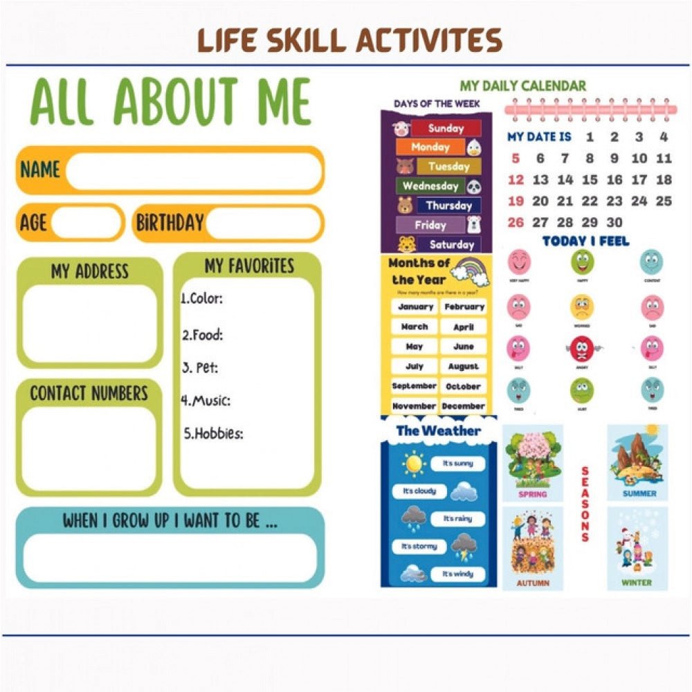 Montessori Busy Book – Early Learning Activity Set (2–4 Years, Multicolor) - Image 5