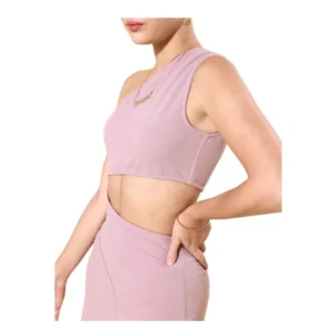 Polyester Lycra Solid Sleeveless Dress (Lavender)