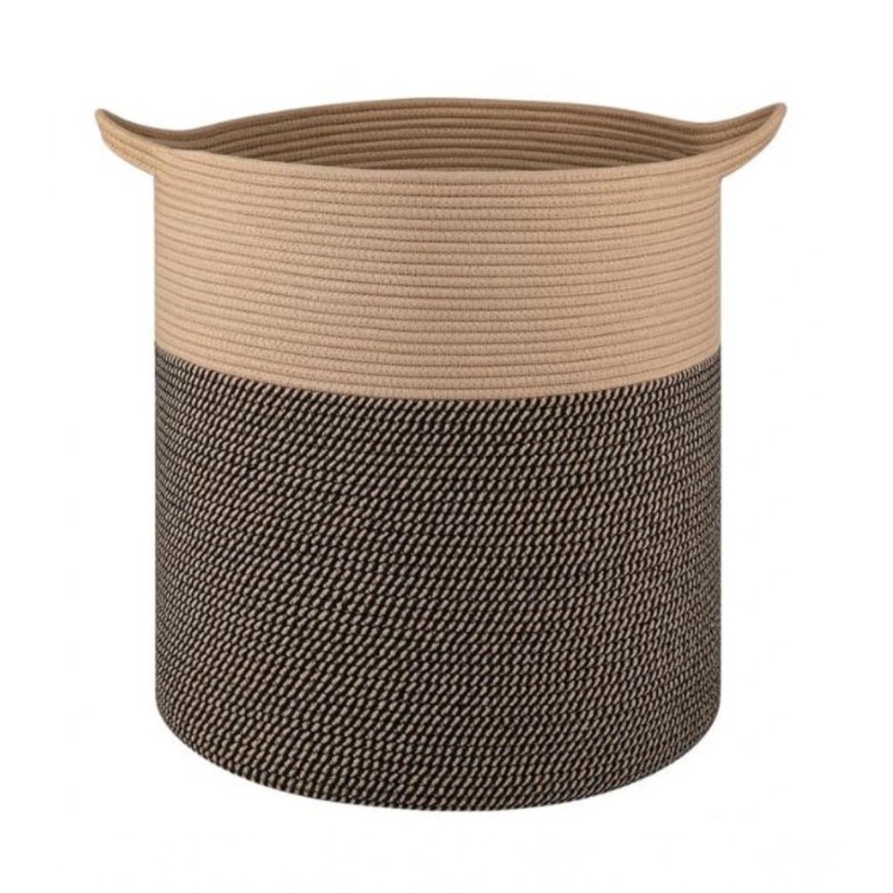 Cotton 12x14 Inch - Mix Storage Basket For Clothes With Out Lid (Dark-Brown) - Image 2