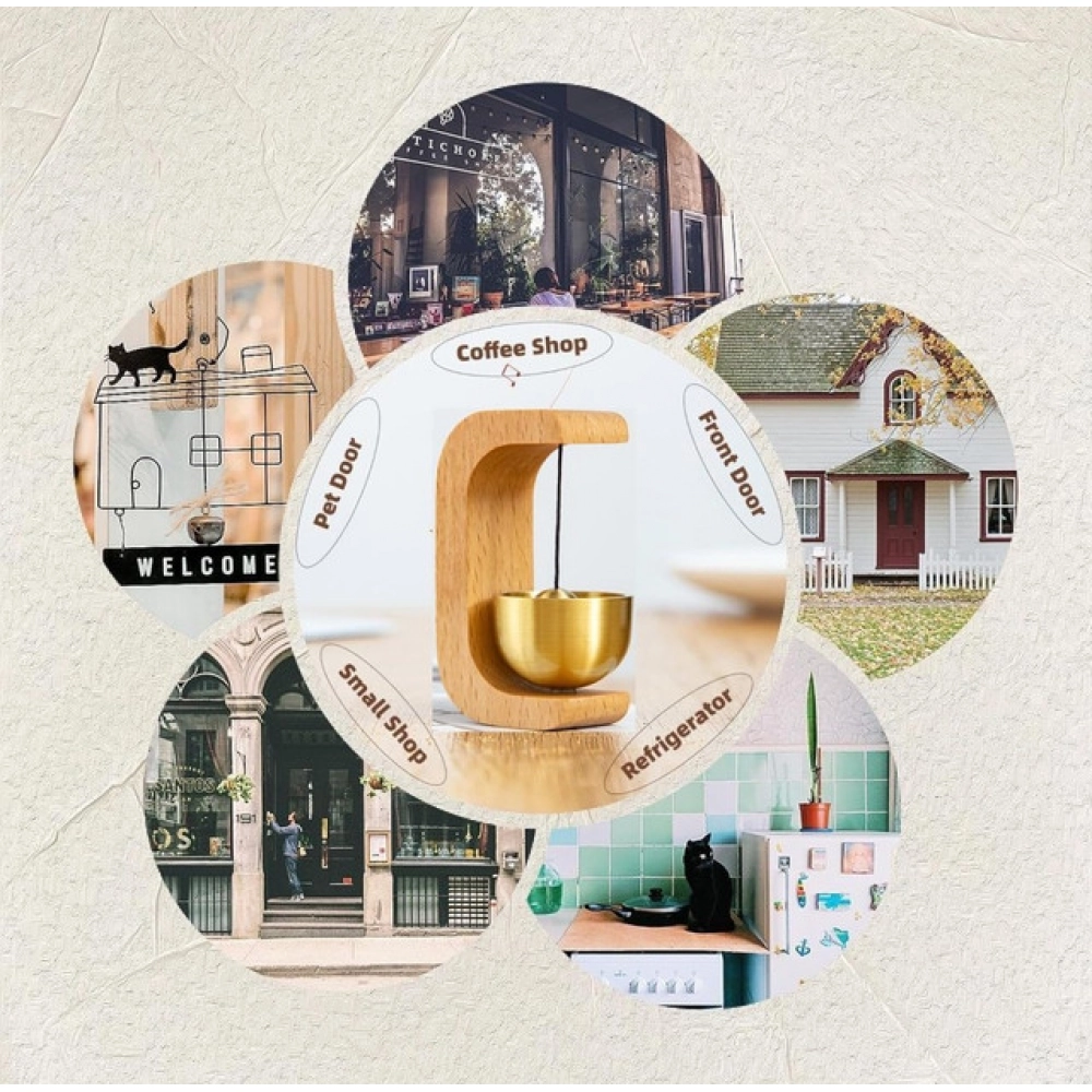 Generic Self-Adhesive Magnetic Doorbell (Gold) - Image 2