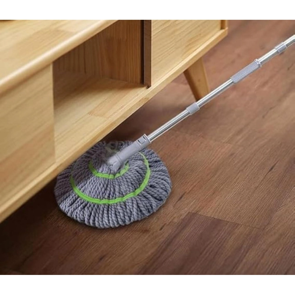 Generic Pack of 2 Microfiber Twist Mop for Floor Cleaning (Grey) - Image 2