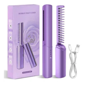 Generic Pack of 2 Rechargeable Mini Hair Straightener (Multicolor)