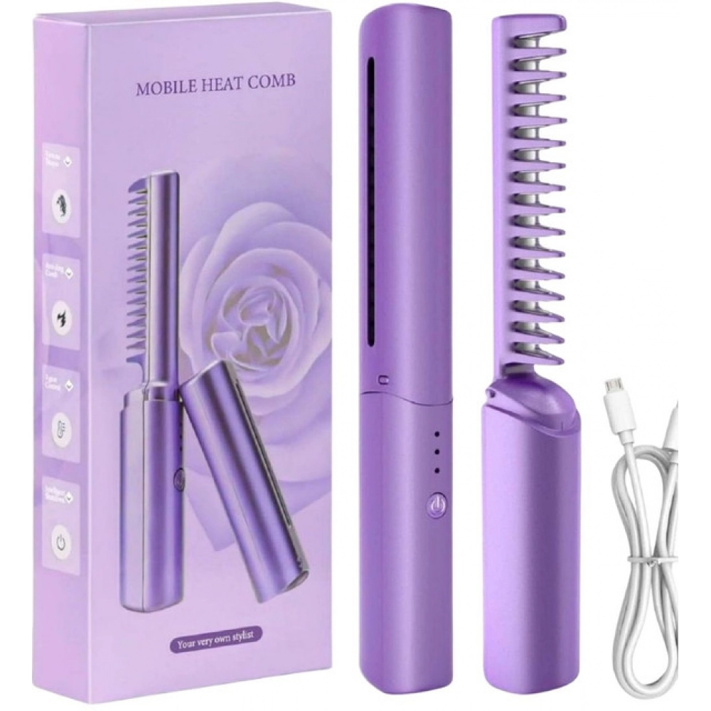 Generic Pack of 2 Rechargeable Mini Hair Straightener (Multicolor) - Image 6