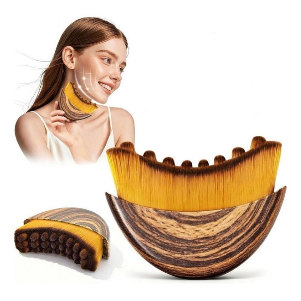 Generic Pack of 2 Lymphatic Contour Face Brush (Brown) - Image 6