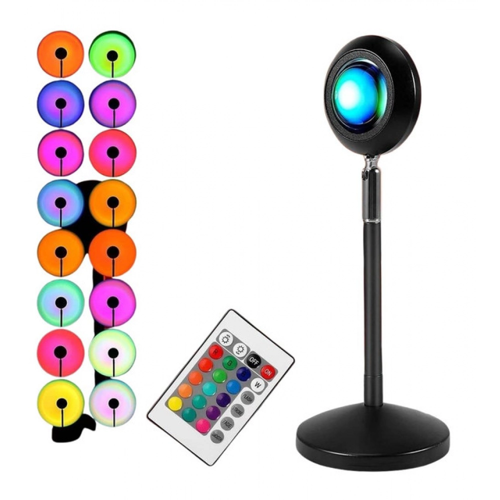 Generic Sunset Lamp With Remote (Black) - Image 6