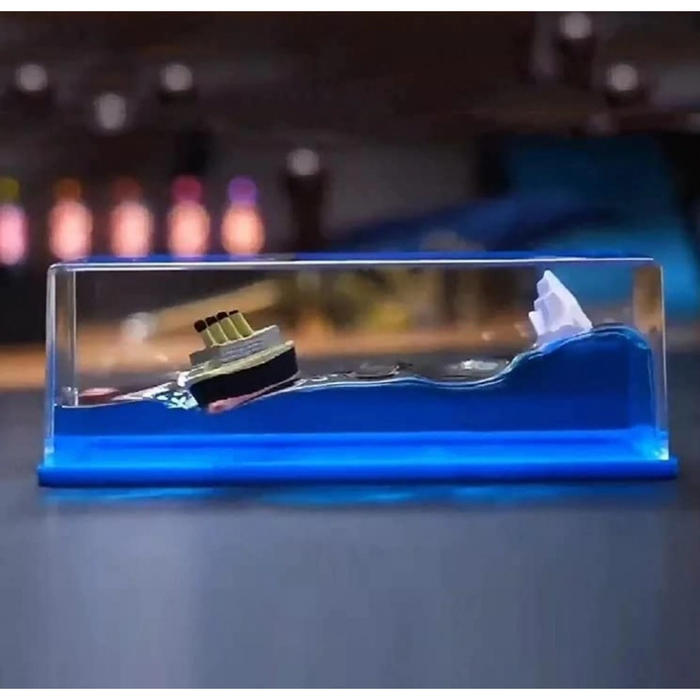 Generic Decorative Liquid Wave Cruise Ship (Blue) - Image 3