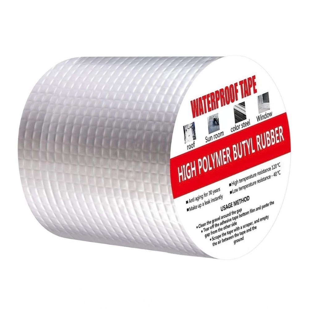 Generic Pack of 2 Aluminium Waterproof Foil Tape 4 Inch (Silver) - Image 5