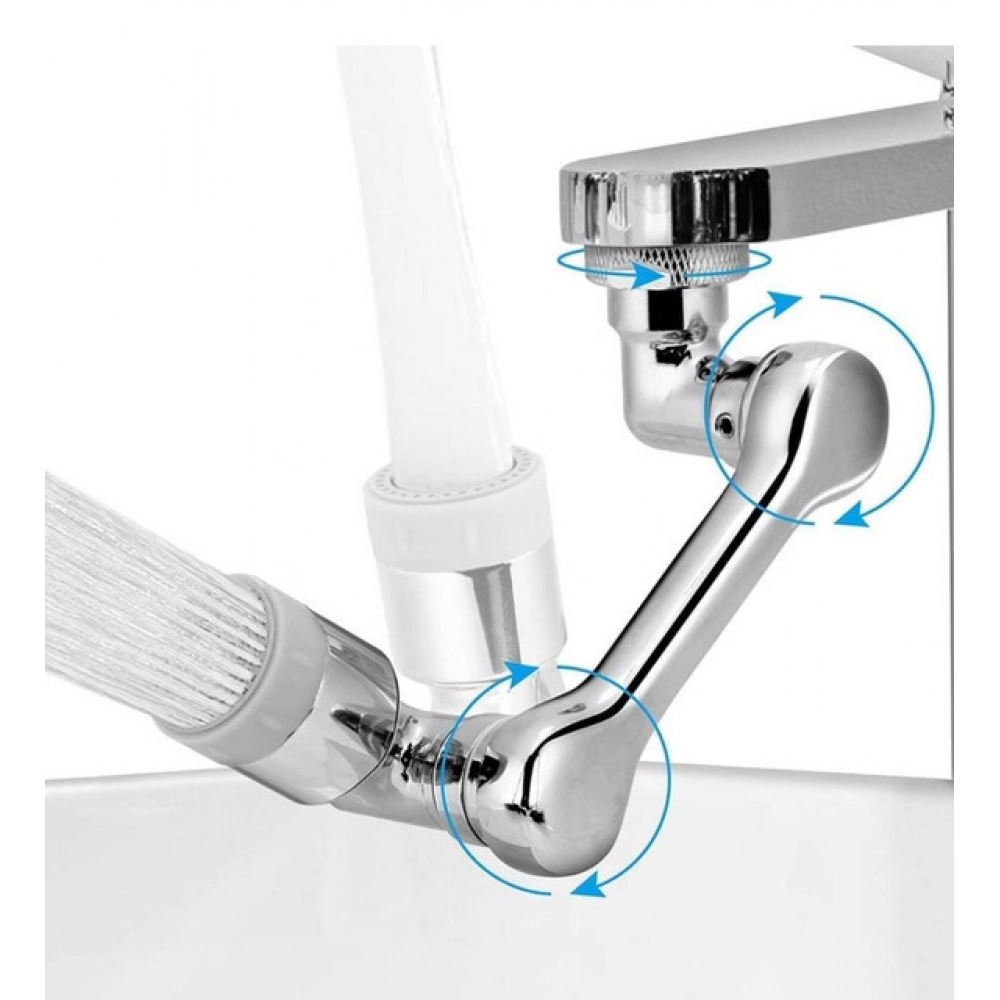 Generic Pack of 2 1080 Degree Rotate Faucet (Silver) - Image 4
