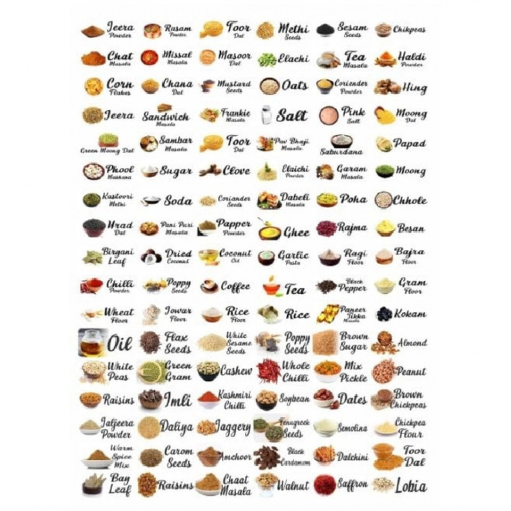 Generic Pack of 3 Kitchen Masala Sticker (Multicolor) - Image 4