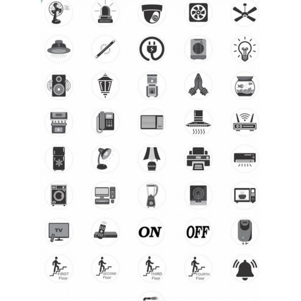 Generic Pack of 3 Switch Board Sticker (Black) - Image 4