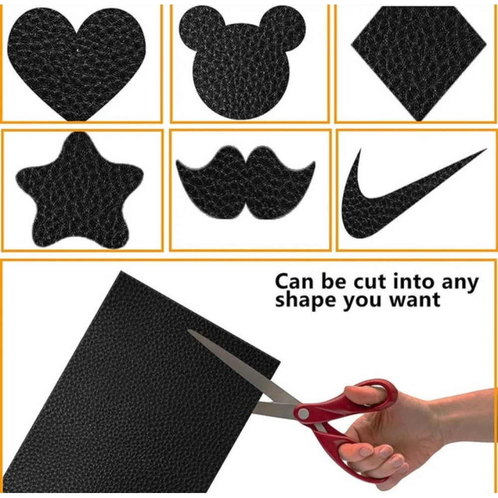Generic Pack of 2 Leather Repair Patch (Black) - Image 2