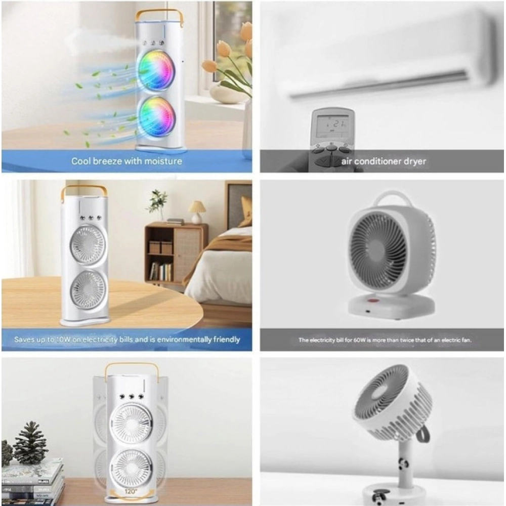 Generic Double End Air Cooler Mist Fan (Multicolor) - Image 5